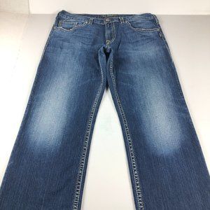 Silver Jeans Men's 37 x 30* Grayson Heritage Straight Leg Blue Faded Denim Pants